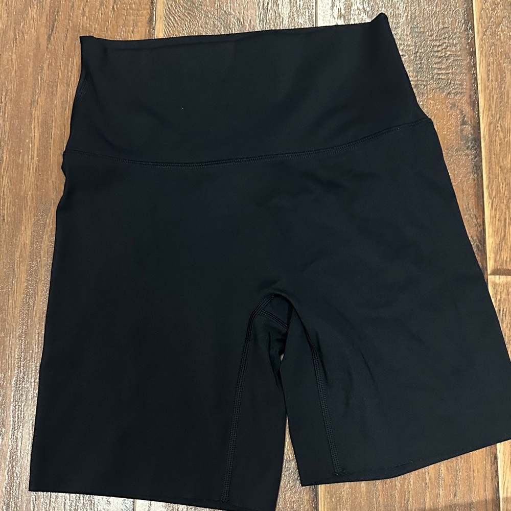 aerie Black High-Waist Bike Shorts